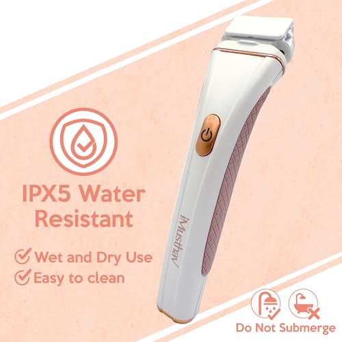 Women¡¯s Electric Shaver & Pubic Hair Bikini Trimmer ? Wet & Dry Painless Dermaplane Electric Shave for Body Hair Removal for Bikini, Underarm, Legs, Arms