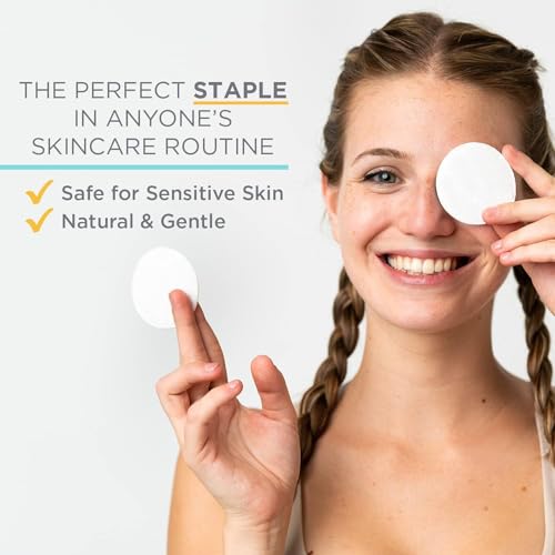 Organic Cotton Rounds Compatible with Makeup Products, Eye Makeup Remover Pads and Baby Wipes, Small, 600 Count - Noleo