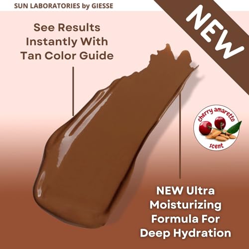 Sun Laboratories By Ultra Dark Self Tanning Lotion 4 oz - Organic Sunless Tanner for Dark Tones, Long Lasting Sun Labs Sun Self Tanner, Ideal for Tanning Bed and Sunless Tanning