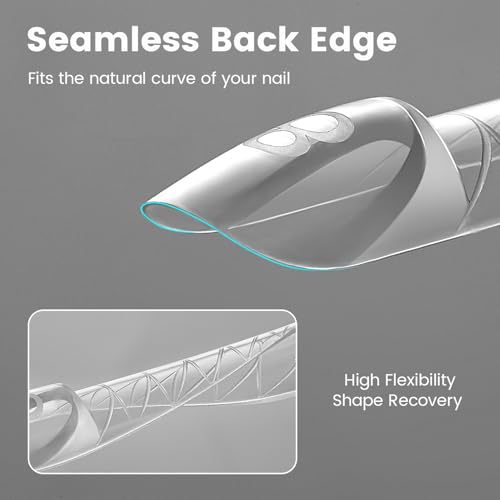 ImMaster 3D Reverse French Dual Form,150pcs Magic Caps Zone French Nail Dual Form for Beginners & Pros (IM111)