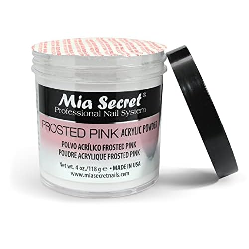 Mia Secret Frosted Pink Acrylic Powder (PL0-FP), 4 Ounce