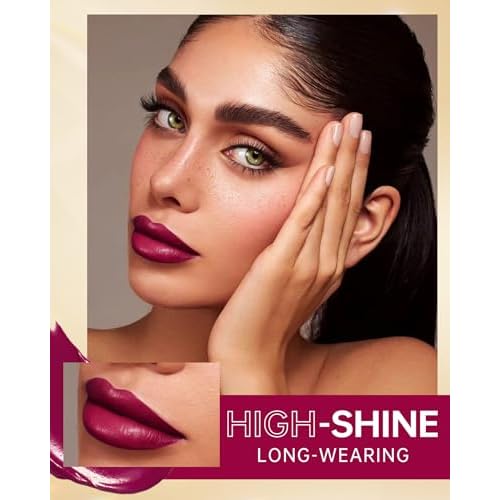 MAKI YIKA Burgundy Lipstick for Women Moisture Hydrate Lipsticks Glossy Purple Lipsticks Sheer Finish Lightweight Tinted Lip Balm (Z19 To You)