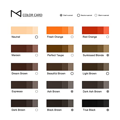 M Cosmetic LIQUID Pigment For Eyebrow Powder Brows, Nano Brow, Shading Permanent Makeup, Microblading - Machine Use - No Mixing - For Professionals Only -12ml (Beautiful Brown)