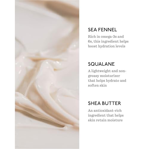 Body Butter - 8 fl oz Nutrient-Dense Hydrating Body Butter with Sea Fennel & Shea Butter - Lightweight, Fast-Absorbing, Fragrance-Free - Vegan & Cruelty-Free