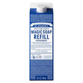 Dr. Bronner's Pure-Castile Liquid Magic Soap Refill - Made with Regenerative Organic Certified Oils, 86% Less Plastic - 18-in-1 Uses for Face, Body Wash, Hand Soap Refill & More - Peppermint, 32oz