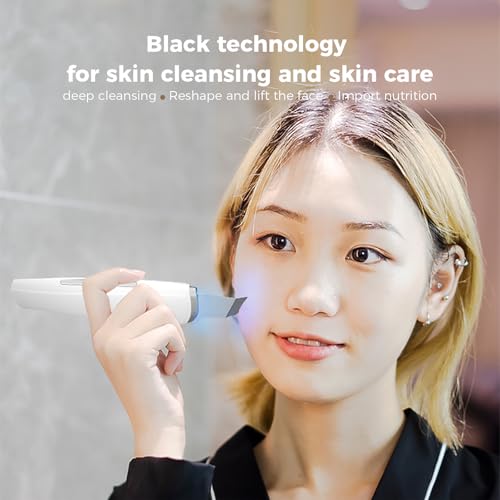 New Skin Face Spatula,Skin Scrubber Face Spatula - Skin Spatula Blackhead Remover Pore Cleaner with 3 Modes£¬Skin Cleaning Protection-Wet Your face Before use