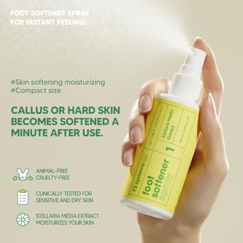 S-Line Emery Foot File & Foot Spray Set, Colossal Double-Sided Pedicure Tool, Effective for Cracked Heel, Ergonomic Design for Easy Grip, Dead Skin Remover, Callus Rasp, Scrubber