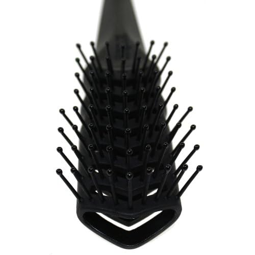 Denman D100 Flexible Vent Brush for Blow Drying - Styling Hair Brush for Wet Dry Curly Thick Straight Hair - For Women and Men (Black)