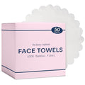 The Skinny Confidential Disposable Face Towels, 50 Count - Silky Soft Gentle Facial Towels for Makeup Removal - 80% Viscose Rayon, 20% Polyester for Sensitive Skin