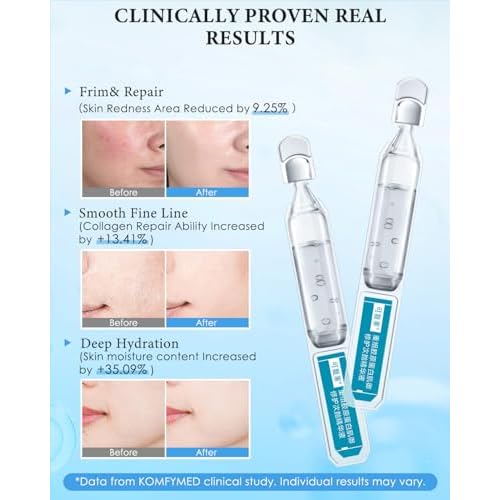 KOMFYMED Repair Facial Serum for Sensitive skin (30 Pcs Repair Facial Serum) (Recombinant Collagen Essence 2.0)