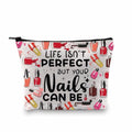 LEVLO Aloha Hawaii Holiday Cosmetic Make Up Bag Travel Gift Beach Guitar Zipper Pouch Hawaiian Party Gift (Aloha Y'all Black)