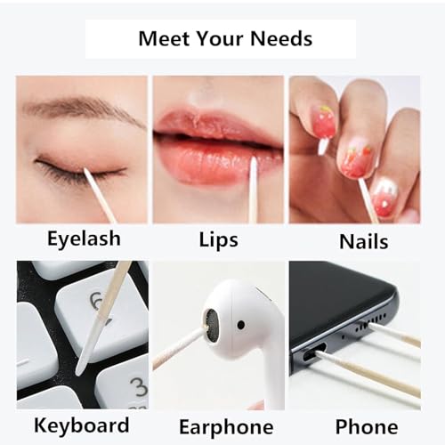 3500 pcs 4 Inch Pointed Cotton Swabs Precision Microblading Cotton Tipped