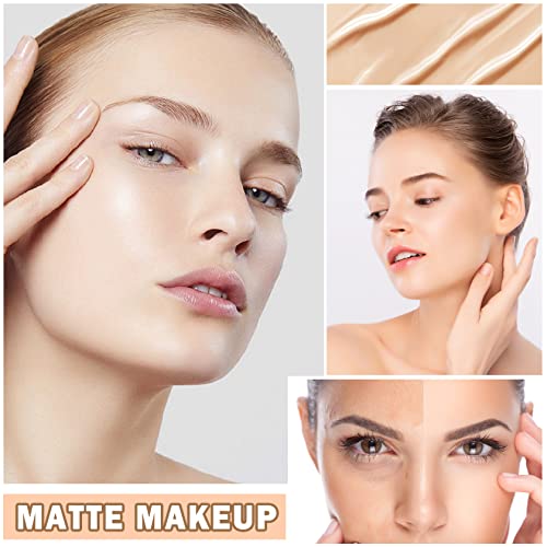 Flawless AirBrush Foundation High Coverage Foundation Smooth Creamy Matte Spray Foundation Makeup Kit For Mature Skin With Natural Nude Finish #Beige