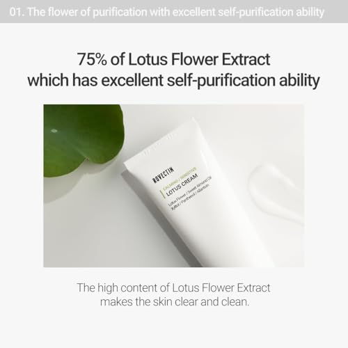 ROVECTIN Calming Lotus Water Cream (2.1 fl.oz, 60ml) Moisturizer + Aqua Cleansing Gel (5.9 fl. oz, 175ml) pH| Bundle [2 Pack]