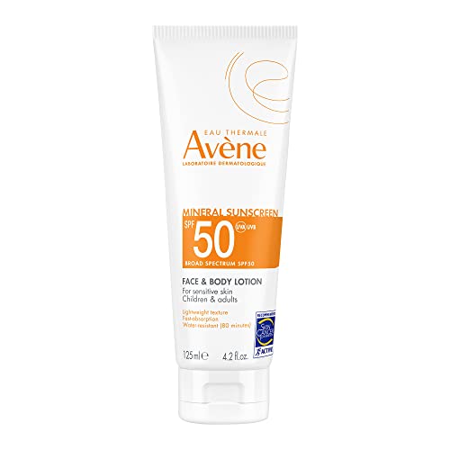Av?ne Sheer Mineral Sunscreen Broad Spectrum SPF 50 Face and Body Lotion 4.23 Fl Oz