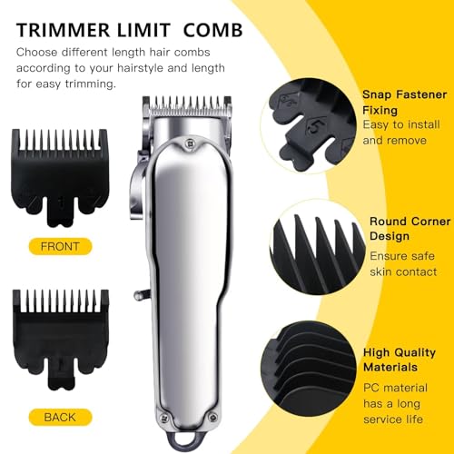 10 Pack Clipper Guards Set Replacement Fits for Limural K11S/ Novah HCL-001/ Surker K7S/K9C/K9S - 1/16" to 1", Black by YTXXDEUS