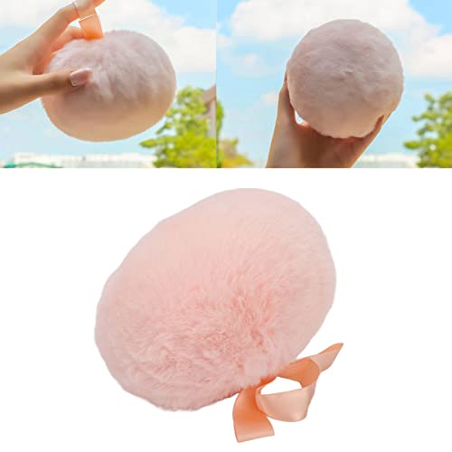 Large Soft Puff Ball - Plush Powder Puff for Body Highlighting & Shiny Makeup