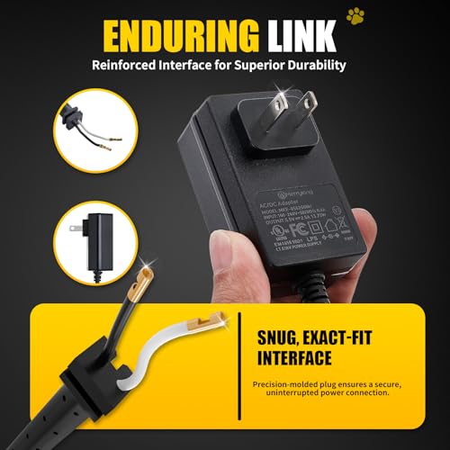 Replacement Cords Compatible with Andis Excel SMC Clippers - 12ft Long, Black (3 Packs)