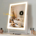 Hansong Vanity Mirror with Lights 11.8"x9.8" Lighted Makeup Mirror with Bluetooth Speaker Smart Touch Control LED Mirror with 3 Color Light Modes Detachable 10X Magnification and 360¡ÆRotation