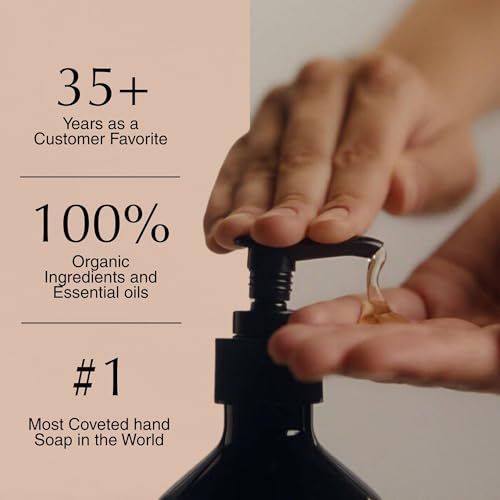 Aesop Resurrection Nourishing Hand Wash | Gentle Cleanser with Mandarin & Rosemary to Replenish & Hydrate Skin | 500mL / 16.9oz