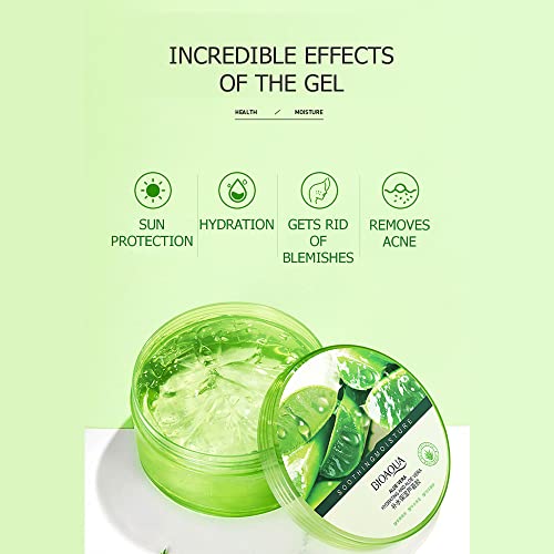 BIOAQUA Aloe Vera Extract Gel Hydrating Moisturizing Soothing Skin Care Essence 300g/10.58oz