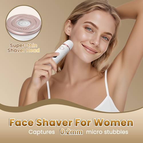 Bikini Trimmer for Women - MAXGROOM Waterproof Electric Razors for Women, Cordless Electric Shaver for Private Area with LED Display, USB Rechargeable & Travel Pouch, White