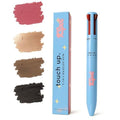 kspot Vegan 4-in-1 Beauty Pen ? Eyeliner, Lip Liner, Brow Pencil & Highlighter ? Blue Multi-Color Twist Design, Travel-Ready, Cruelty-Free Luxury Touch-Up Tool