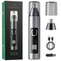 Electric Nose Hair Trimmer for Men Women,Nose & Ear Hair Trimmer,USB-C Charge,Low Noise, Ergonomic Design,Digital Battery Display,Long Lasting, Detachable Washable Head,Mens Nose Trimmer,Ear Hair