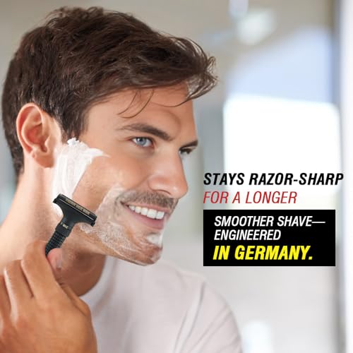 German Solingen Double Edge Razor Blades£¬1 Count Safety Platinum Shave(Pack of 10)