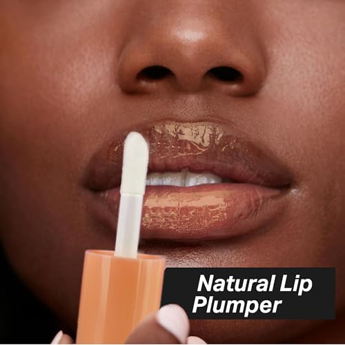 Hydrating Clear Lip Gloss with Nourishing, Non-Sticky Jojoba Oil Natural Lip Plumper Gloss: 03 Vanilla, 0.14 Fl Oz