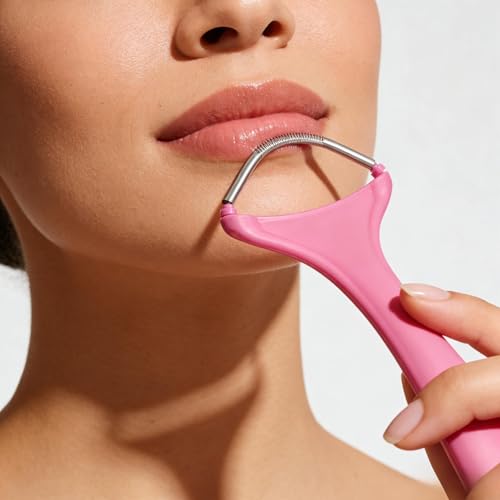 Didiseaon Women Face Epilator Spring Facial Hair Remover Handheld Tool for Gentle and Effective Facial and Body Hair Removal Portable Design