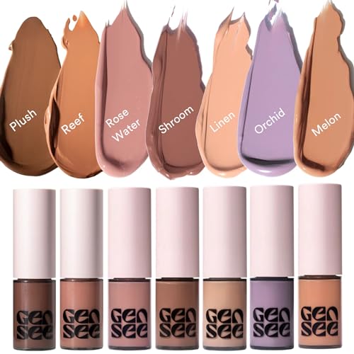 Gen See Mixed Media Matte Liquid Eyeshadow, Rose Water ? Weightless Long Lasting Matte Eye Color, High Pigment Multi-Use Makeup for Eyes Cheeks Lips, Vegan Cruelty-Free, Made in Italy