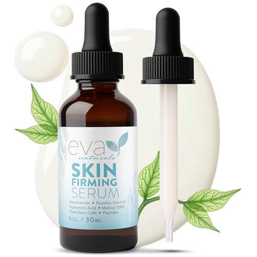 Eva Naturals Skin Firming Serum with Niacinamide and Hyaluronic Acid, 1 oz