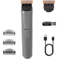 Body Hair Trimmer for Men, Body Trimmer for Beard Sideburns Necklines Precision Trimming, Groin Ball Trimmer for Pubic Hair, Rechargeable Groomer, Shaver with USB-C, Replaceable Heads