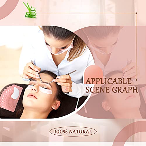 1000 Pairs Under Eye Gel Pads Natural Eyelash Extension Gel Pads Patches Kit for Eyelash Extension Supplies Bulk Beauty Tools, Fit Most Eye Shape