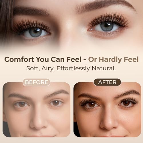 LASHVIEW Lash Clusters NM03 Cluster Lashes DIY Cluster Eyelash Extensions Mega Volume Reusable Individual Lashes Cluster Volume Look Super Thin Band & Soft(D-10-16mix)