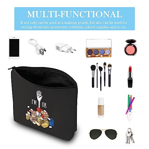 GJTIM Mail Lady Survival Kit mail escort Postal Staff Gift Mail Carrier Thank You Postman Retirement Gift Postwoman Cosmetic Bag (OK Mail Carrier Bag)