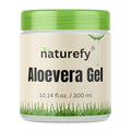 Aloe Vera Gel | 100% Pure & Organic | Farm Fresh Aloe Vera Pulp Extract with Jojoba Oil, Glycerine & Vitamin E | Hydrating, Soothing & Skin Repair Gel for Face, Hair & Body | 10.14 fl.oz.