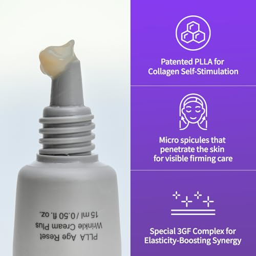 ESSL PLLA Age Reset Wrinkle Cream Plus, Nourishing, Hydrates Moisturizer for a Smoother, Firmer-Looking Skin, Enhance Collagen, elastin, Hyaluronic acid, korean skin care 0.5fl.oz (15ml)