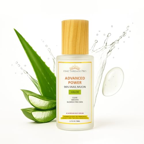 Advanced Power Snail Mucin Serum 96% Snail Filtrate with Hyaluronic Acid & Peptides for Hydration, Skin Repair, and Radiant Glow ? Korean Anti-Aging & Moisture Barrier Care