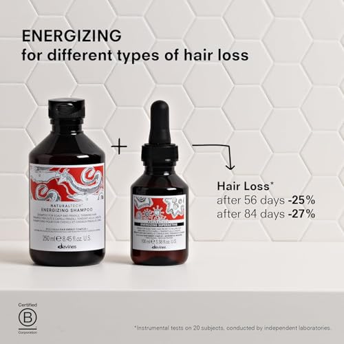 Davines Naturaltech ENERGIZING Shampoo Gentle Cleansing And Protection for Fragile Or Thinning Hair, Revitalize And Energize The Scalp