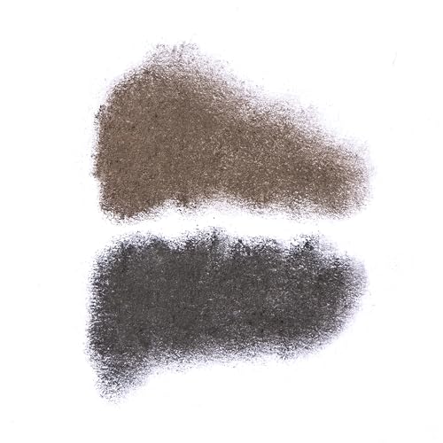 Arches & Halos Duo Luxury Brow Powder - Two-for-One Versatile Compact Powder - Get Full, Defined Brows - Vegan and Cruelty Free Makeup - Charcoal - 0.88 oz