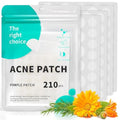 Pimple Patches for Face, Hydrocolloid Patches for Covering Zits and Blemishes, Spot Stickers with Salicylic Acid, Tea Tree Oil & Calendula Oil £¬4 Size 210 Counts Acne Patches