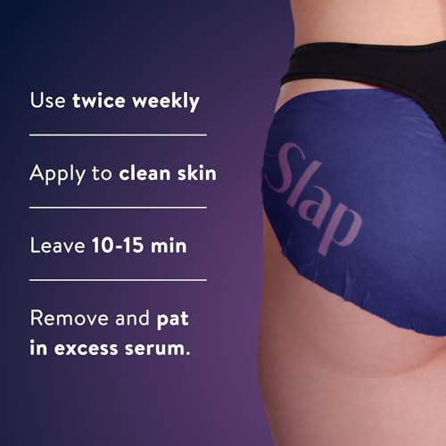 BAWDY Slap It - Caffeine Beauty Butt Mask - Retexturizing + Detoxifying Treatment for Your Behind - 2 Sheets, One for Each Cheek - Clean Beauty Mask for Your Butt (1 Mask - Single Use)