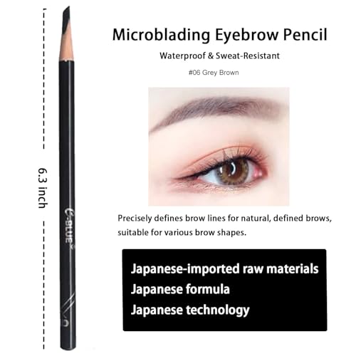 GLO&RAY GLORAY Brow Pencil for Defined Eyebrows 2.2g, 1 Count (Pack of 1), Black