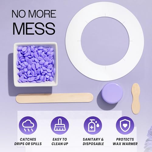 Beauticom (100 Pieces) Wax Warmer Universal Protective Collars Ring for 14oz Wax Can