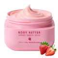 Collagen Body Butter with Strawberry Milk ? Dermatologist Tested, Anti Aging Korean Skin Care ? Deep Moisture For Soft Dewy Skin & Smooth Texture ? Vegan Clean Beauty Body Moisturizer ? 7 Fl Oz