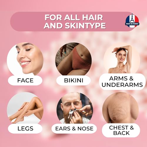 Refill Hard Wax Beads 14.11oz / 400g - Premium Polymer Hair Removal Wax for Sensitive Skin, Face & Brazilian - Painless ¡°Shrink-Wrap¡± Technology, Stripless - Rosin-Free & Hypoallergenic