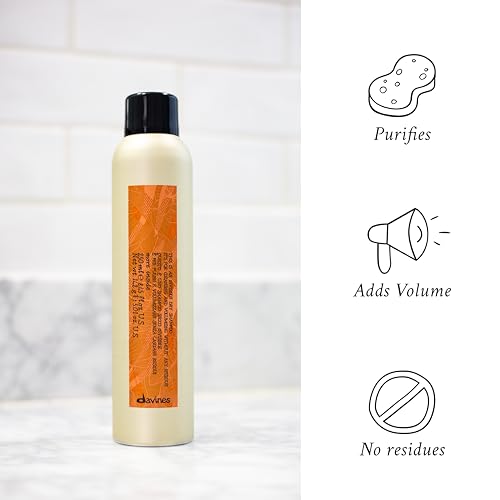 Davines This Is An Invisible Dry Shampoo, Residue-Free Cleansing And Volumizing Formula, Absorbs Oil With A Soft And Natural Finish, Vanilla And Grapefruit Scented