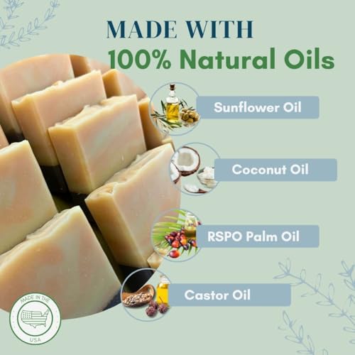 Orange Clove Essential Oil Artisan Soap | Handcrafted Cold Process Plant Based Natural Bar for Sensitive Skin, Aromatherapy | Handcrafted in USA
